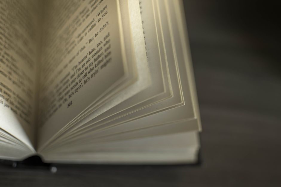 Printed page showing body text